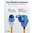 Goobay - CEE-Adapterleitung, CEE-Stecker auf 90 CEE-Kupplung und Schutzkontakt-Kup., 1,5 m - 76232