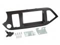 Einbauset mit Lenkradadapter fr Doppel DIN Autoradio in Kia Picanto (ab 11), ohne Start-Stop