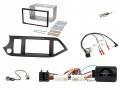 Einbauset mit Lenkradadapter fr Doppel DIN Autoradio in Kia Picanto (ab 2011), mit Start-Stop