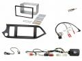 Einbauset mit Lenkradadapter fr Doppel DIN Autoradio in Kia Picanto (ab 11, AUX,USB), m. Start-Stop