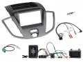 Einbauset mit Lenkradadapter fr Doppel DIN Autoradio in Ford Transit (14-16) V363 , PDC - schwarz