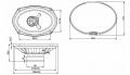Alpine SXE-6925S - 15x23cm (6x9 Zoll) 2-Wege-Lautsprecher mit 280 Watt (RMS: 45 Watt)