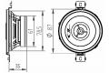 Alpine SXE-0825S - 9 cm 2-Wege-Lautsprecher mit 150 Watt (RMS: 20 Watt)