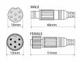 Alpine KWE-CAM6D - Adapterkabel fr Alpine Kamera-Direktanschluss auf 6-pol. Verbindungskabel CAMOS
