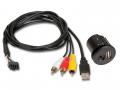 Alpine KCU-8A - USB- / AUX-IN Anschlubuchse fr Iveco Daily