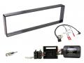 Einbauset mit Lenkradadapter fr DIN Autoradio in Citroen C4 (2004-2010) - schwarz