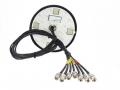 Panorama Antenne 4x5G / 2xWLAN / GPS High Performance mit 1,0 m Direkt-Kabelsatz, schw - PAN-ANT510B
