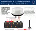 Teltonika 5G WLAN Router RUTC50 mit ANT510 schwarz - TEL-RUTC50-510B
