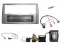 Einbauset mit Lenkradadapter fr DIN Autoradio in Peugeot 308 (07-09) - PDC, silber