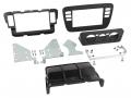 Einbauset mit Lenkradadapter fr Doppel DIN Autoradio in Seat Mii (17-19), Skoda CitiGo, schwarz