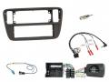 Einbauset mit Lenkradadapter fr DIN Autoradio in Seat Mii, Skoda CitiGo (11-16), 52-Pin