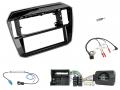 Einbauset mit Lenkradadapter fr DIN Autoradio in Seat Mii (20-21), Skoda CitiGo, piano
