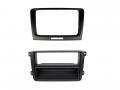Einbauset mit Lenkradadapter fr DIN Autoradio in Skoda Superb (08-15), 40pin, schwarz