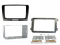 Einbauset mit Lenkradadapter fr Doppel DIN Autoradio in Skoda Superb (08-15), 40pin, schwarz