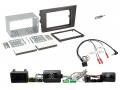 Einbauset mit Lenkradadapter fr Doppel DIN Autoradio in Volvo XC 90 (2004-2014) - schwarz