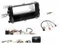 Einbauset mit Lenkradadapter fr DIN Autoradio in Toyota Auris (2013-2015) - schwarz