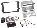 Einbauset mit Lenkradadapter fr Doppel DIN Autoradio in VW T6 (15-19), 52pin, schwarz