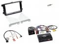Einbauset mit Lenkradadapter fr Doppel DIN Autoradio in VW T6 (15-19), 52pin, piano