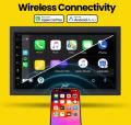 Stinger IE268E - Touchscreen-Multimedia-Receiver mit kabellosem Apple CarPlay und Android Auto