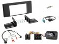 Einbauset mit Lenkradadapter f�r Doppel DIN Autoradio in BMW X5 (2000-2003) - schwarz