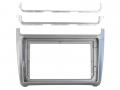 Einbaurahmen f�r 9 Zoll Autoradio in VW Polo (6R, 04/2014-07/2017) - silber