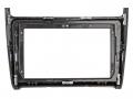 Einbaurahmen f�r 9 Zoll Autoradio in VW Polo (6R, 04/2014-07/2017) - silber