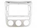 Einbaurahmen f�r 9 Zoll Autoradio in VW Scirocco III (13, 8/2008 - 4/2014), Einzelmodule II - silber