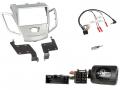 Einbauset mit Lenkradadapt f�r Doppel DIN Autoradio in Ford Fiesta (2013-2017), ohne Display, silber
