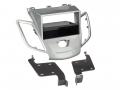 Einbauset mit Lenkradadapter f�r DIN Autoradio in Ford Fiesta (2013-2017), ohne Display, silber