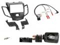 Einbauset mit Lenkradadapter f�r Dopppel DIN Autoradio in Ford Fiesta (2013-2017), ohne Disp., schw.