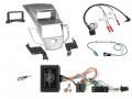 Einbauset mit Lenkradadapter f�r Doppel DIN Autoradio in Ford Fiesta (2010-2013) mit Display, silber