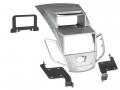 Einbauset mit Lenkradadapter f�r Doppel DIN Autoradio in Ford Fiesta (2010-2013) mit Display, silber