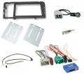 Einbauset mit Lenkradadapter f�r Doppel DIN Autoradio in Volvo S60, V70, XC70 (2004-2007), schwarz