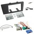 Einbauset mit Lenkradadapter f�r Doppel DIN Autoradio in Volvo S60, V70, XC70 (2000-04), Profi schw.