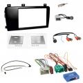 Einbauset mit Lenkradadapter f�r Doppel DIN Autoradio in Volvo S60, V70, XC70, Profi, Aktivsystem