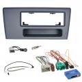 Einbauset mit Lenkradadapter f�r DIN Autoradio in Volvo S60, V70, XC70 (2000-04), dunkelgrau