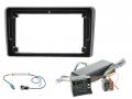 Radioeinbauset f�r 9 Zoll Autoradio in Audi A3 (8P, 2006-2013) - Aktiv, mit BOSE, Quadlock, schwarz