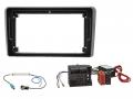 Radioeinbauset f�r 9 Zoll Autoradio in Audi A3 (8P, 2006-2013) - Aktiv, Quadlock, schwarz