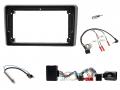 Einbauset mit Lenkradadapter f�r 9 Zoll Autoradio in Audi A3 (8P, 2003-2006) - Aktiv, Bose, schwarz