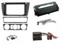 Radioeinbauset f�r 9 Zoll Autoradio in BMW 3er E90 (2005-2013), Raucherpaket schwarz