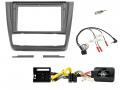 Einbauset mit Lenkradadapter f�r 9 Zoll Autoradio in BMW 1er E81/E82/E87/E88 (2007-2013), Klimatron.