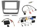 Einbauset mit Lenkradadapter f�r 9 Zoll Autoradio in BMW 1er E81/E82/E87 (07-13), Aktiv, PDC, Klima