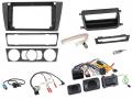 Einbauset mit Lenkradadapter f�r 9 Zoll Autoradio in BMW 3er E46 (2005-2013), PDC, ohne Raucherp.