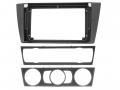 Einbauset mit Lenkradadapter f�r 9 Zoll Autoradio in BMW 3er E46 (2005-2013), PDC, ohne Raucherp.