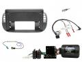 Einbauset mit Lenkradadapter f�r 9 Zoll Autoradio in Fiat 500 (ZAF312) (2007-2015), ISO