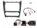 Einbauset mit Lenkradadapter f�r 9 Zoll Autoradio in Mercedes C-Klasse W203, CLC, CLK W209 - ISO