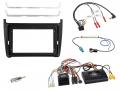 Einbauset mit Lenkradadapter f�r 9 Zoll Autoradio in VW Polo V6R (2014-2017) - PDC, schwarz, Display