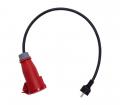 Blaupunkt Ladekabel Schuko zu CEE rot, ADAP2, 0,85 m, schwarz - 161890