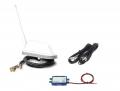 Dietz Shark Antenne wei�, DAB+/FM und 7,5m LowLosskabel - ANT1110W-DAB-0