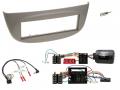 Einbauset mit Lenkradadapter f�r DIN Autoradio in Renault Twingo II (N, 2009-2014) - hellgrau